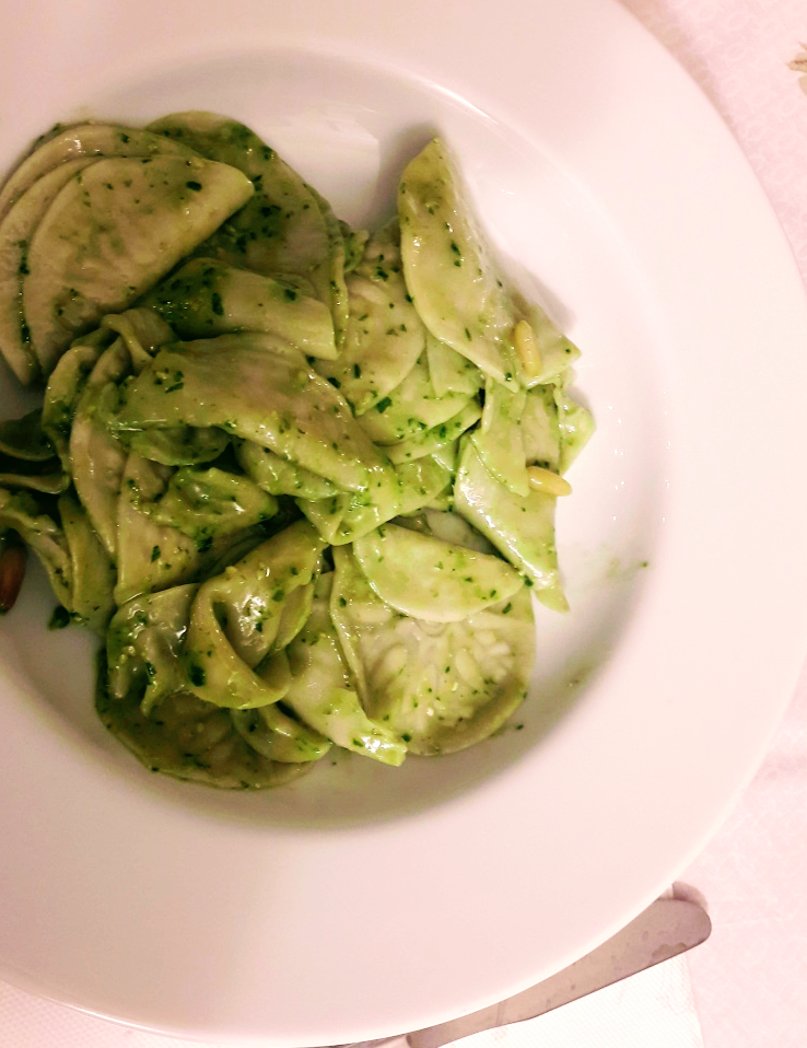 croxetti fatti in casa al pesto